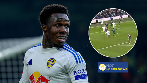 Willy Gnonto won controversial penalty in Leeds loss v Millwall. (Credit: BBC Sport & Imago)