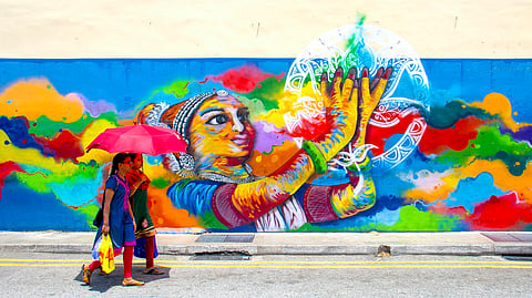 Over 350,00 Indians inhabit the city-state of Singapore