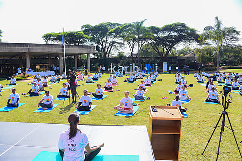 International Day of Yoga celebrated in Nairobi at UN complex