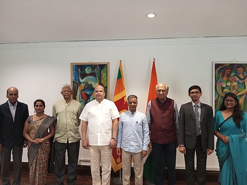 Participants of the 38th session of the Board of Directors of the India-Sri Lanka Foundation held in Bentota, Sri Lanka on March 3, 2023.