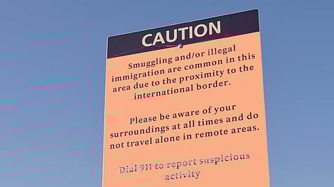 A display at the Organ Pipe Cactus National Monument, Arizona, USA.
