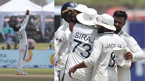 India won the match by 166 runs. On the fifth day, Manav Suthar bowled brilliantly and took 6 wickets.