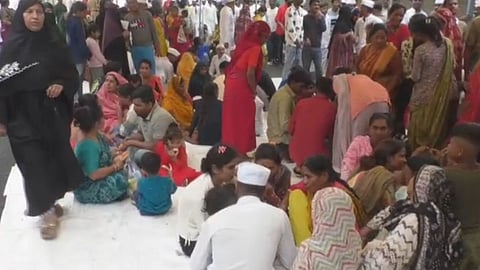 Sister Tying Rakhi to her Brother at Bhopal Central Jail