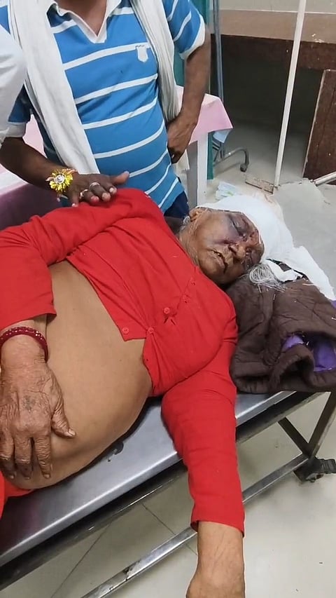 Injured Elderly Woman