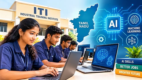 AI and Machine Learning graphic, Tamil Nadu government ITI courses