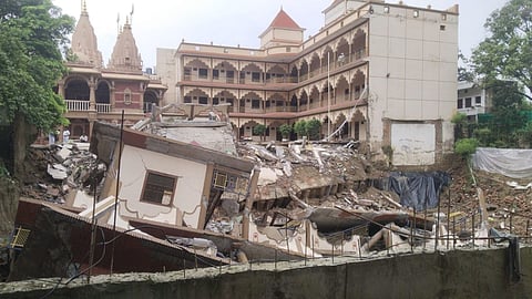 Prayagraj Temple Wall Collapse MNIT and IIIT Experts to Inspect Nearby Buildings