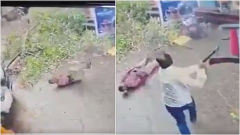 A shopkeeper rescued an elderly man trapped by live wires in Bijnor using a chair and a stick.