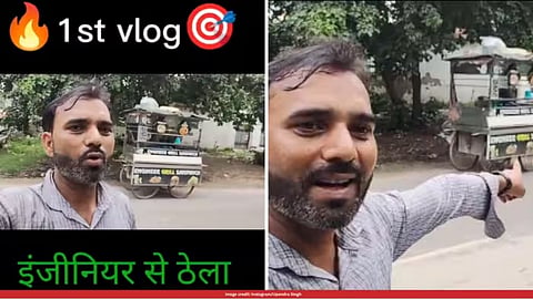 Engineer Upendra Singh’s decision to leave his MNC job and start a food cart in Greater Noida.
