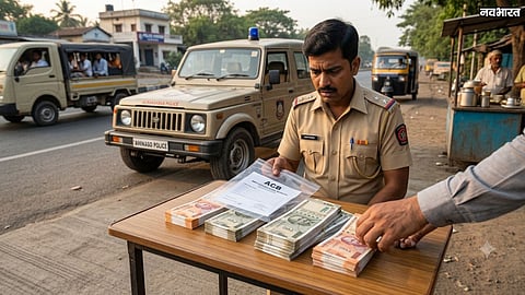 Sambhajinagar Bidkin Police Constable Caught Taking Bribe By ACB