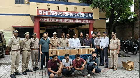 Prayagraj STF Busts Codeine Cough Syrup Smuggling Network, 30,000 Bottles Seized