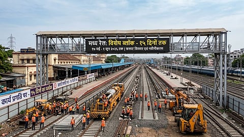 central railway 15 day special block local mail express trains affected