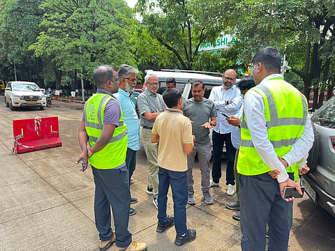 iit bombay inspects nashik concrete roads core cut test
