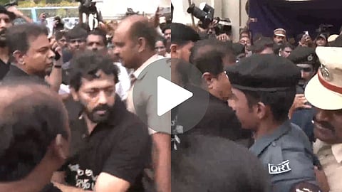 brs kt rama rao protest detained