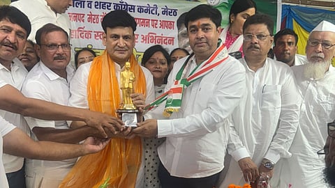 Sanjeev Arya reach Meerut Congress Sets Focus on 2027 UP Assembly Elections