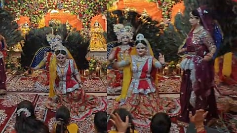Vrindavan Janmashtami Nikhil Nanda Attends Grand Celebration Radha Neel Madhav Temple