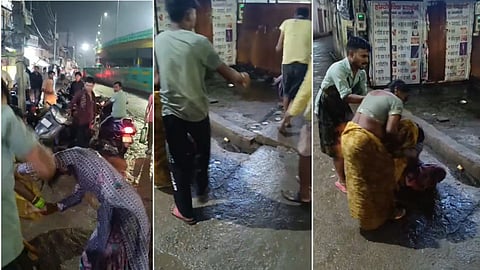 Woman Assaulted Near Ram Bagh Police Outpost Agra, Video Goes Viral