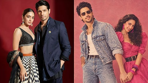 Kiara Advani Sidharth Malhotra 80s Retro Photo