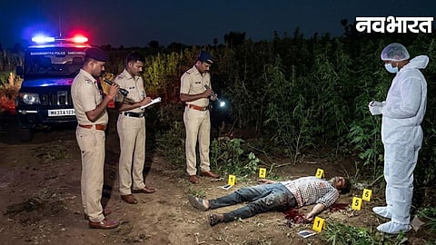 crime scene at wagholi village.