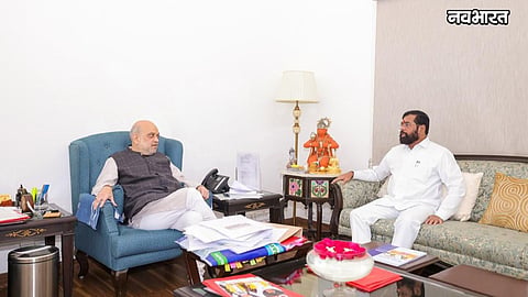 amit shah meets eknath shinde in mumbai sahyadri guest house meeting