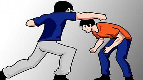 bhandara gandhi chowk fight debt money video viral