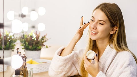 Skin beauty night skincare routine glowing skin 5 tips.