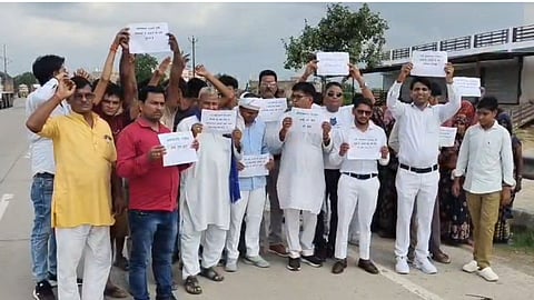 Om Prakash Rajbhar Faces Protest During Banjara Hunkar Rally Kanpur Dehat