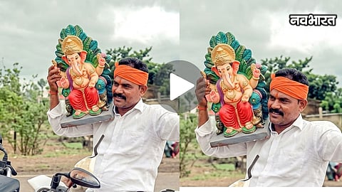 Amravati Viral Milkman Ganesha Bike Stunt