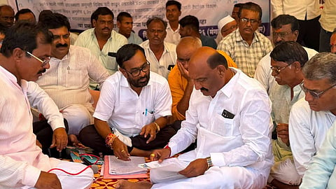 marathwada water rights protest mp sandipan bhumre support