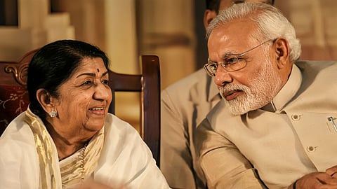 Lata Mangeshkar Narendra Modi