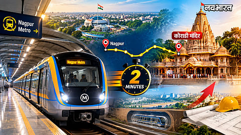 nagpur underground metro project koradi temple route