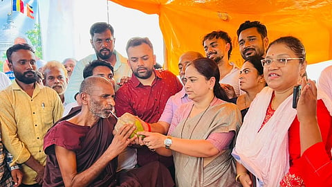 ghugus buddha vihar bhante ratnamani thero fast ends mp pratibha dhanorkar