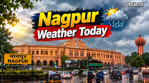 nagpur weather today partly cloudy rain forecast temperature