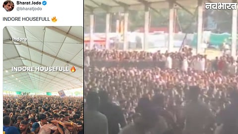 Rahul Gandhi grand entry in Indore