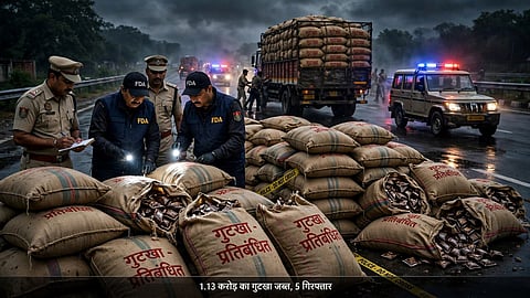 maharashtra fda seizes gutkha worth 1 crore chakan 5 arrested