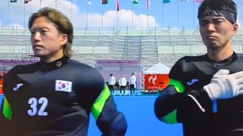 North Korea National Anthem Played South Korea