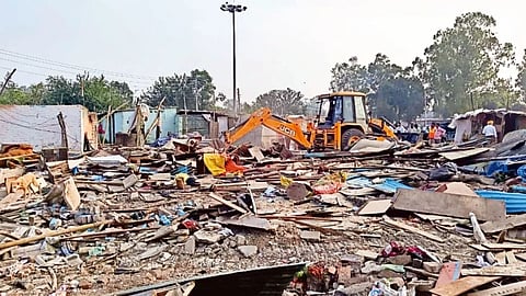 slum free mumbai bmc action on multi storey illegal slums cluster development