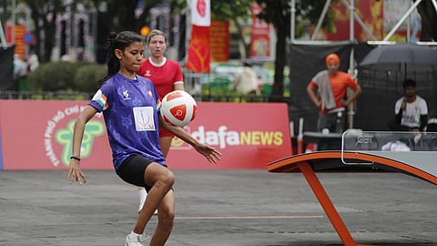 Quimcy Dsouza misses women’s singles bronze in teqball after defeat to Japan