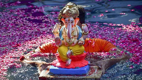 Ganesh visarjan 2026 puja samagri disposal right way rrs05