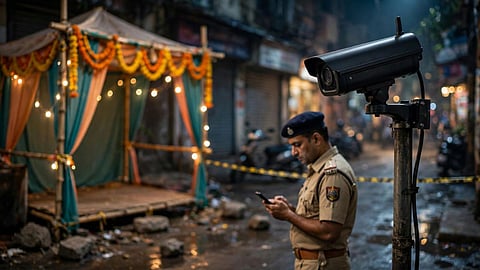 dahisar ovaripada ganpati pandal stone pelting accused arrested cctv