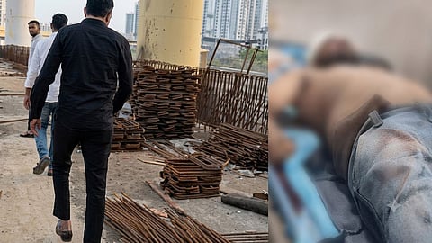 mira road metro bridge accident cement block youth injured