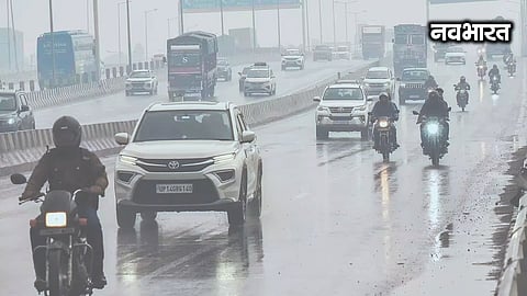 Cloudy and rainy weather in Pune city