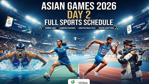 asian games day 2 schedule