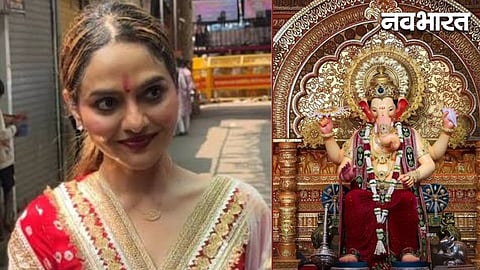 Madhoo Shah at the Lalbaugcha Raja pandal