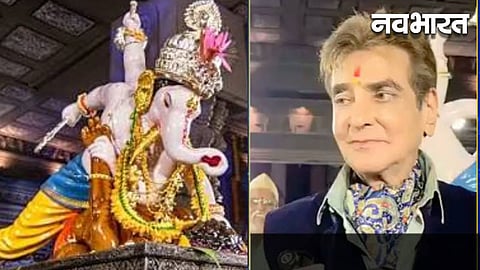 Actor Jeetendra arrived in Pune for Ganpati darshan.