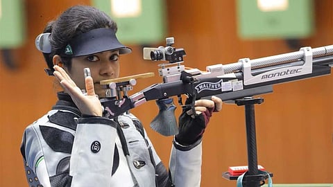 asian games silver shooting 50m rifle 3P
