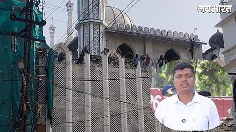 mosque portion damaged during road widening in Ujjain
