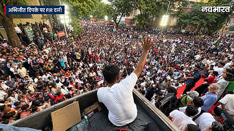 fir registered against abhijeet dipke shivaji park protest mumbai police action
