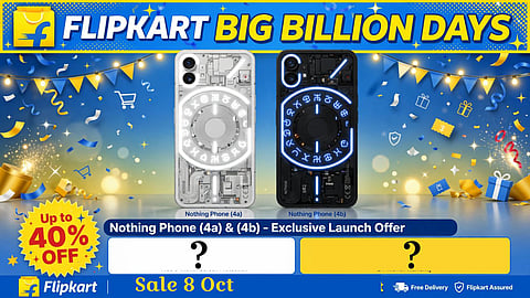Nothing unveils a host of offers ahead of the Flipkart big billion days sale