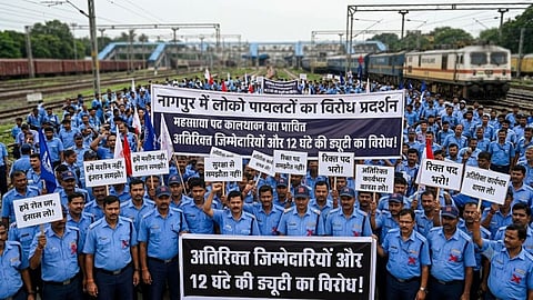 nagpur loco pilots protest additional responsibilities