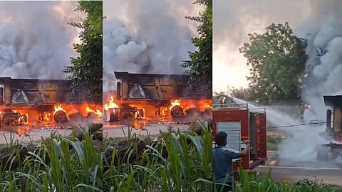 Agra Road Accidents: Fuel Tanker Collision Spills 12,000 Litres of Fuel, Two Killed